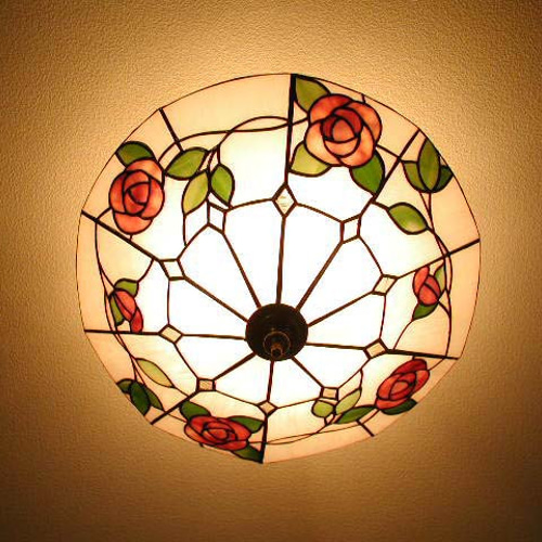 薔薇のシーリングライト シーリングライト・ペンダントライト ステンド