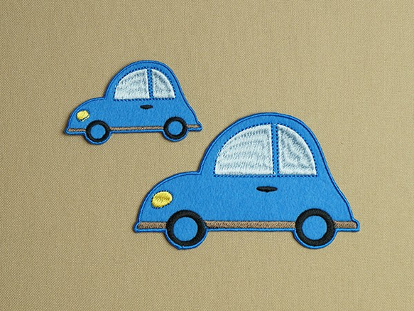 車のフエルト刺繍ワッペン 3枚目の画像