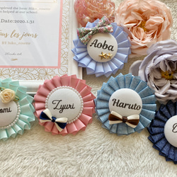 【お名前ロゼット】 ロゼット オーダー専用  名前 楽天市場】お名前ロゼット （シングル 1段 ） 名入れ 結婚式