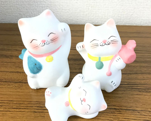 自作額付きシルクスクリーン 迷い込んだニャンニャンちゃん 招き猫属 