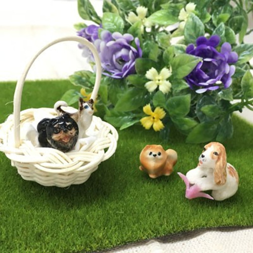 陶器製犬像 4体セット 陶器製犬像 4体セット 【公式通販】