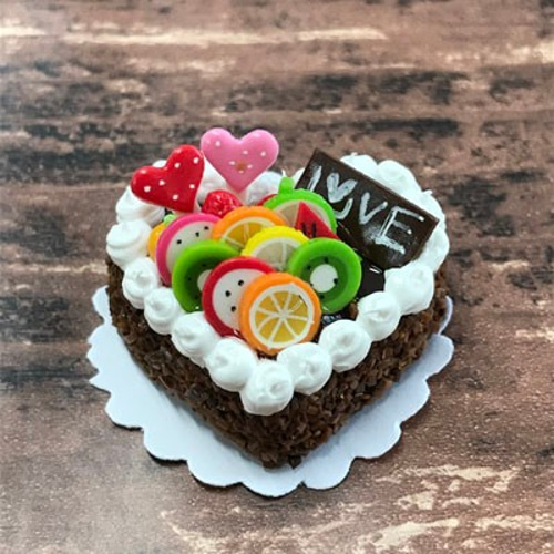 ミ二チュア粘土 ケーキ（チョコ） セット インテリア パーツ 1点1点