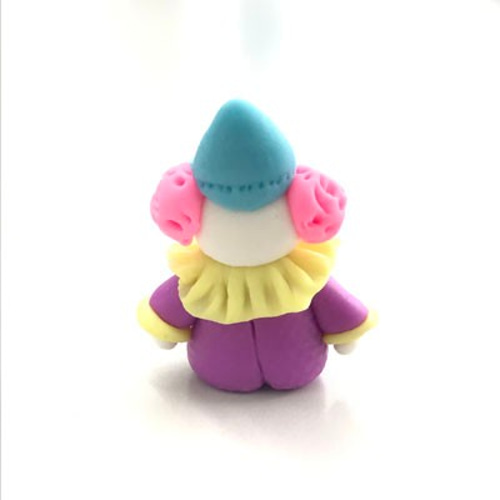 ミ二チュア粘土人形 ピエロ2体 セット インテリア パーツ 1点1点職人