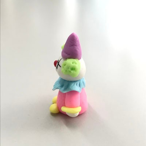 ミ二チュア粘土人形 ピエロ2体 セット インテリア パーツ 1点1点職人