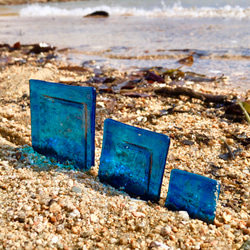 マトリョーシカ海ガラスプレート インテリアや小物入れに 2枚目の画像