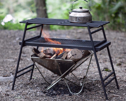 受注生産】鍛造折り畳み式アルコールストーブ用五徳 ソロキャンプ