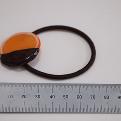 ショコラオレンジのヘアゴム 2枚目の画像