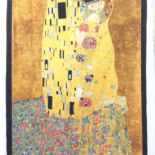 絵画シリーズ クリムト/接吻 USAコットン 生地 あらゆる生地