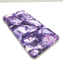 紫水晶圖案智慧型手機硬殼 iPhone/Xperia/Galaxy/AQUOS 第2張的照片