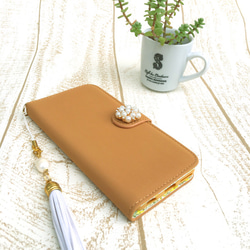 Camel Velor Tone Book Type智能包（軟皮）（iPhone）pajour 第2張的照片