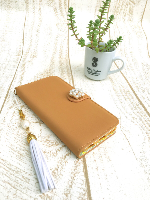 Camel Velor Tone Book Type智能包（軟皮）（iPhone）pajour 第2張的照片