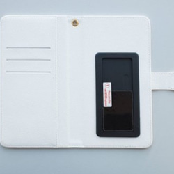(340お気に入り達成！)淡い ピンク モロッカン 柄 手帳型 スマホケース iPhone/Xperia/Galaxy 7枚目の画像