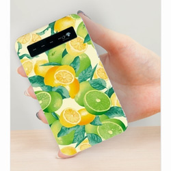檸檬和檸檬綠圖案移動電池（智能手機）（充電器） 第2張的照片