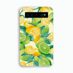 檸檬和檸檬綠圖案移動電池（智能手機）（充電器） 第3張的照片