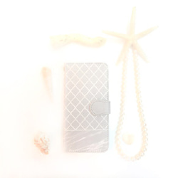 灰色大理石摩洛哥圖案筆記型電腦保護殼無珠寶 iPhone/Xperia/Galaxy/AQ 第1張的照片