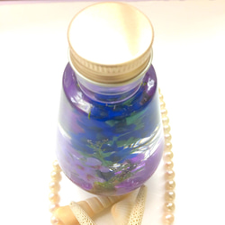 （標本室）漂亮薰衣草Murasakihana混合植物圖鑑燈泡形玻璃瓶（pajour）（禮品） 第3張的照片
