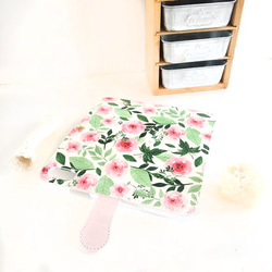 水彩粉紅玫瑰圖案筆記型電腦保護套，無珠寶（花卉圖案）iPhone/Xperia/Galaxy/AQ 第3張的照片