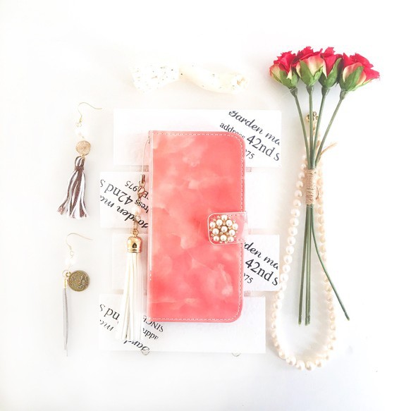 玫瑰粉紅大理石圖案琺瑯筆電保護套（再次上架）PAJOUR 第1張的照片