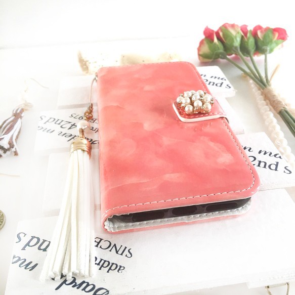 玫瑰粉紅大理石圖案琺瑯筆電保護套（再次上架）PAJOUR 第2張的照片
