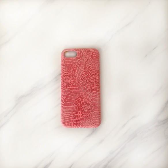 粉紅色鱷魚紋智慧型手機軟殼 pajour 第1張的照片