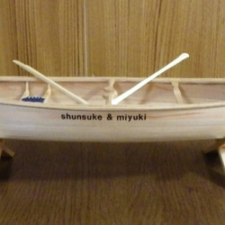 【セミオーダー】カヌー模型　1/10　プロスペクター　パドル　スタンド 7枚目の画像