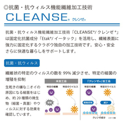 110×50 生地 布 抗菌 抗ウイルス クレンゼ イータック 綿スケアー チャコール 英字柄 コットン100％ 8枚目の画像