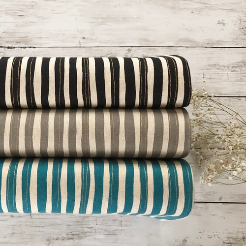 オーダー用生地サンプル 綿麻キャンバス シンプルストライプ オーダー用生地サンプル 綿麻キャンバス シンプルストライプ