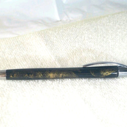 うるし塗りボールペン"黒インク"(蜻蛉塗り) 3枚目の画像