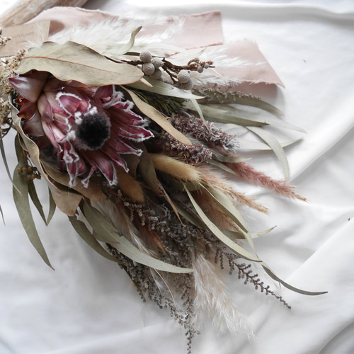 専用＊D. Nプロテア＆ソテツ ドライフラワースワッグ b36be455e5d68ab725c0254a769507