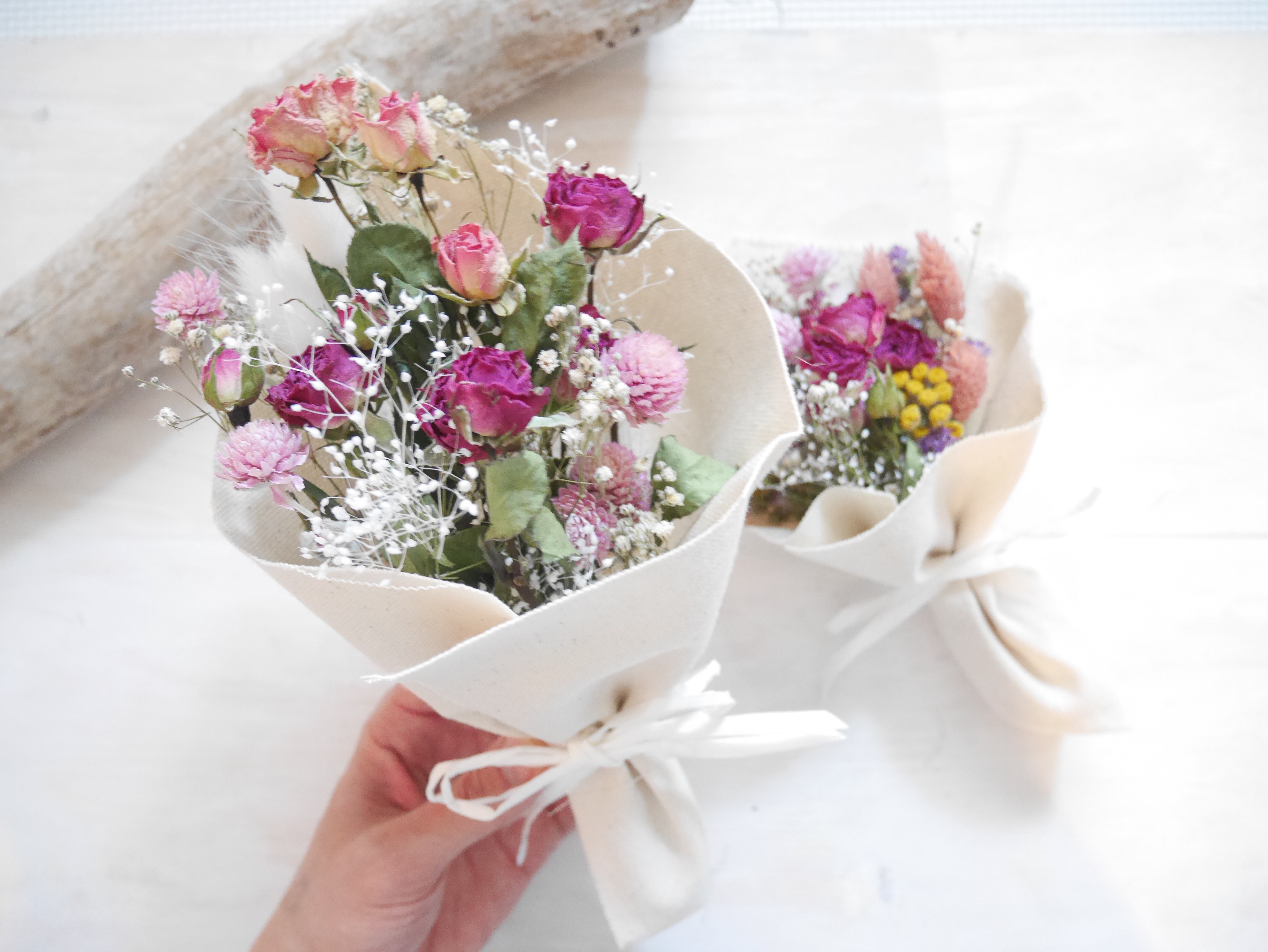 2種類のスプレーバラの花束 ドライフラワー sotaflower 通販 8423338