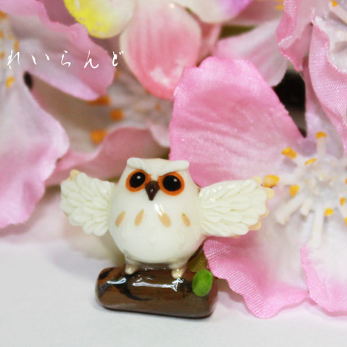 レジン 白フクロウさん
