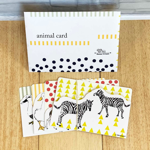 4種類の動物メッセージカード_ダイカット_ メッセージカード itou