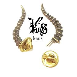 klamps　立体的なハットピン　真鍮製　BRASS GOLD 6枚目の画像