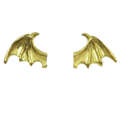 bat’ s wing　立体的なハットピン　真鍮製　BRASS GOLD 1枚目の画像