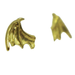 bat’ s wing　立体的なハットピン　真鍮製　BRASS GOLD 3枚目の画像