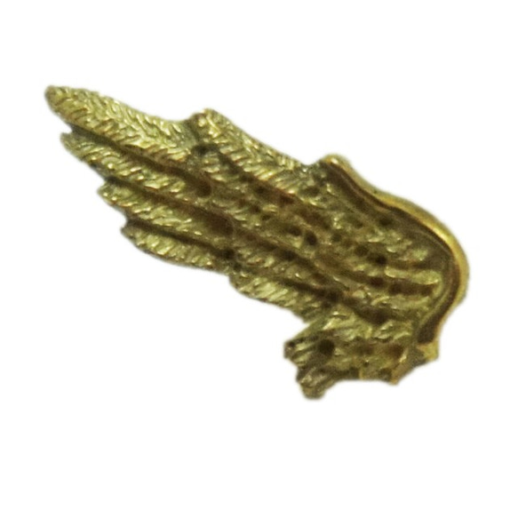 wing-1　立体的なハットピン　真鍮製　BRASS GOLD 3枚目の画像