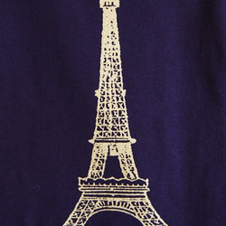 エッフェル塔 メンズ　XLサイズ Tシャツ　スミクロ 3枚目の画像