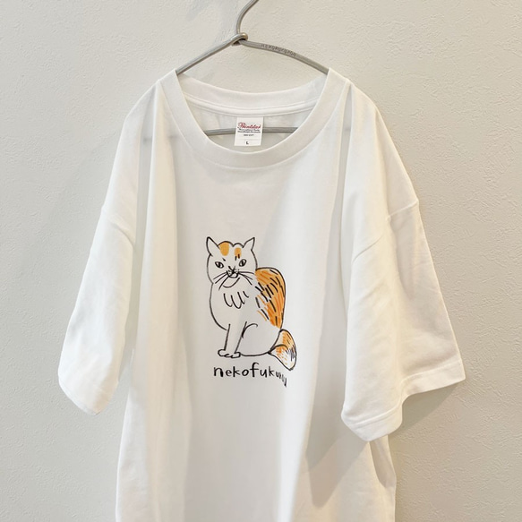 ミケネコ　ゆったり　Tシャツ　 5枚目の画像