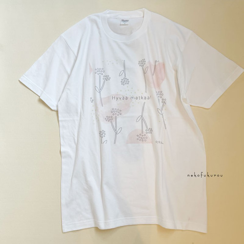 カナダ購入 王室御用達ドレスデザイナー 水彩フローラル美形Tシャツ カナダ購入 王室御用達ドレスデザイナー 水彩フローラル美形Tシャツ