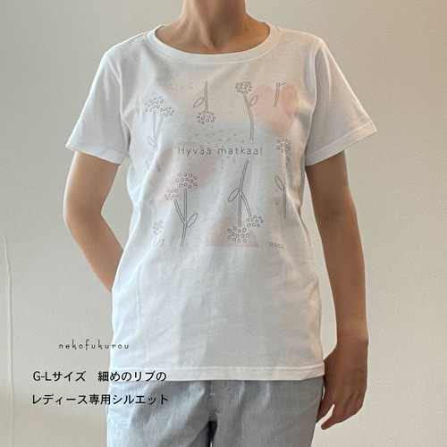 カナダ購入 王室御用達ドレスデザイナー 水彩フローラル美形Tシャツ