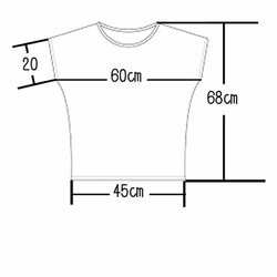 キーペンダント　ドルマンTシャツ　杢グレー 5枚目の画像