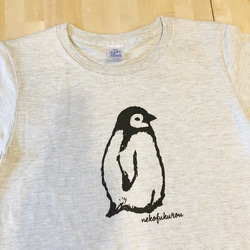 ペンギン プリント Tシャツ  大人サイズ　サイズオーダー可能 2枚目の画像