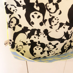 嬰兒餐圍裙熊貓打印 第6張的照片