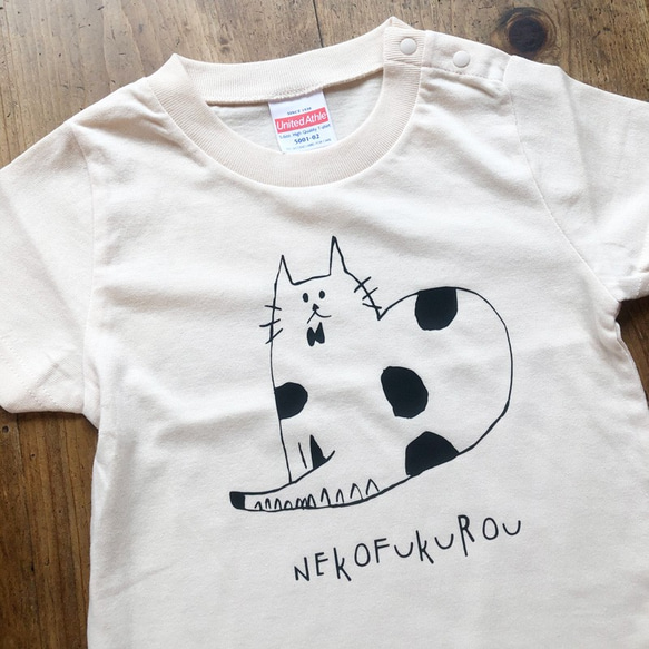 ネコプリント　Tシャツ　大人サイズ　親子お揃いTシャツ 9枚目の画像