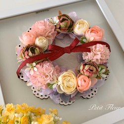 ミモザとラベンダーの春リース＊ リース PetitFleur＊ 通販 13599884