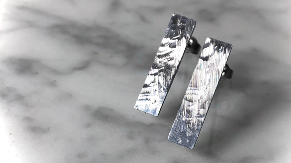 アルミピアス 短冊 [coguchi] ピアス（スタッド・一粒） illili lab