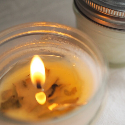 ホワイトセージの浄化キャンドル キャンドル・キャンドル