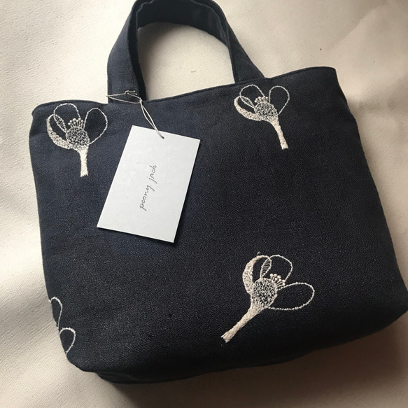 ハンドバッグ マドモアゼル チャコール✨ミナペルホネン ハンドバッグ  