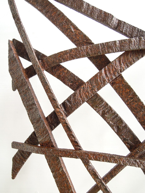 【　鉄の彫刻　カセキの時間シリーズ　】OKP-154  季節風-01 2枚目の画像