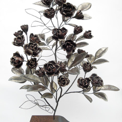 【鉄の植物　カセキの時間シリーズ】OKP-063　薔薇-アズナブール 3枚目の画像